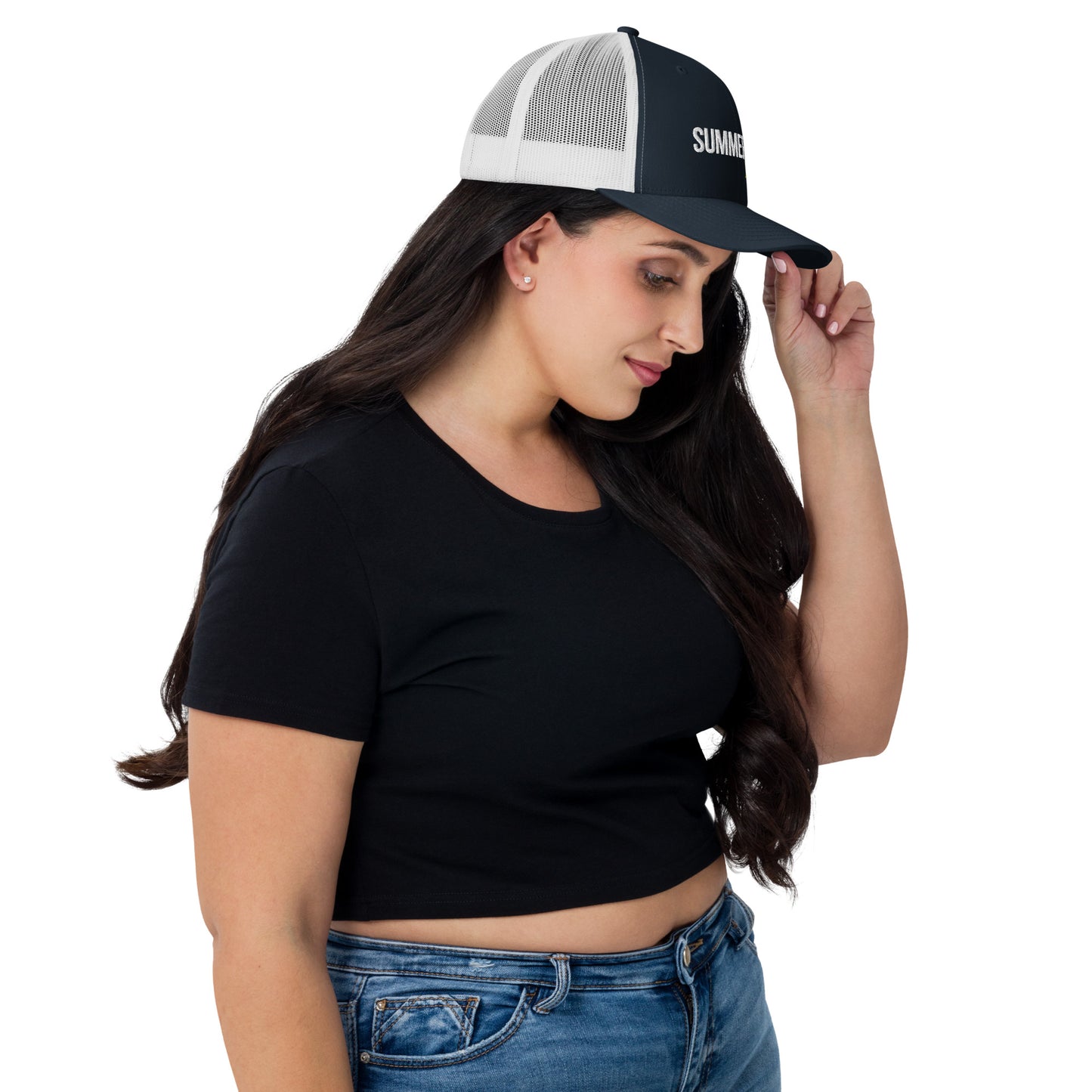 Summertime Shine Embroidered Trucker Cap