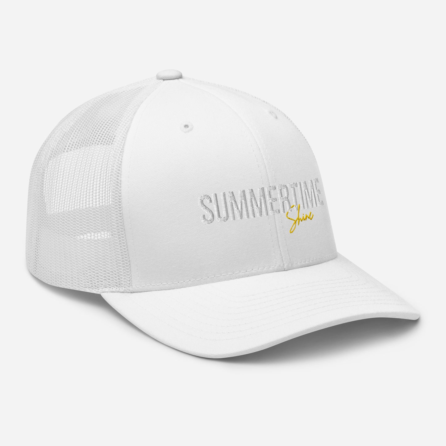 Summertime Shine Embroidered Trucker Cap