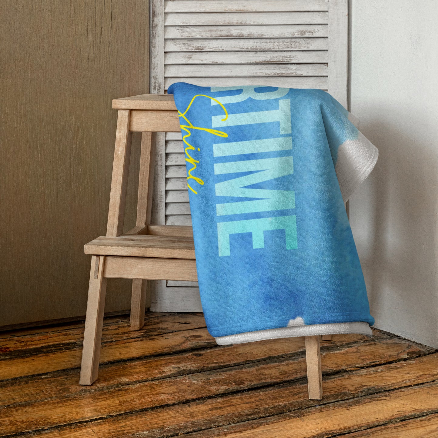 Watercolor Sea Beach Towel