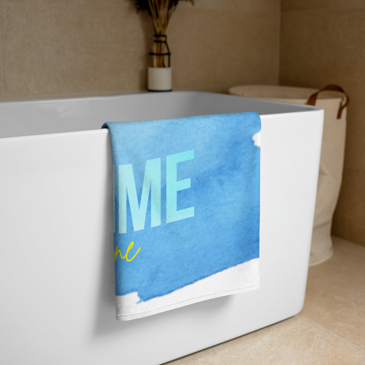 Watercolor Sea Beach Towel