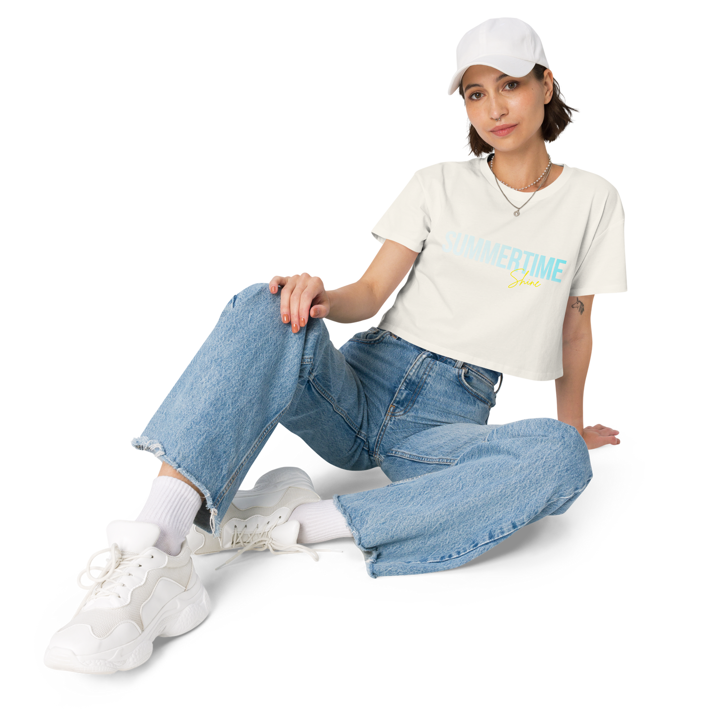 SummerTime Shine Crop Tee