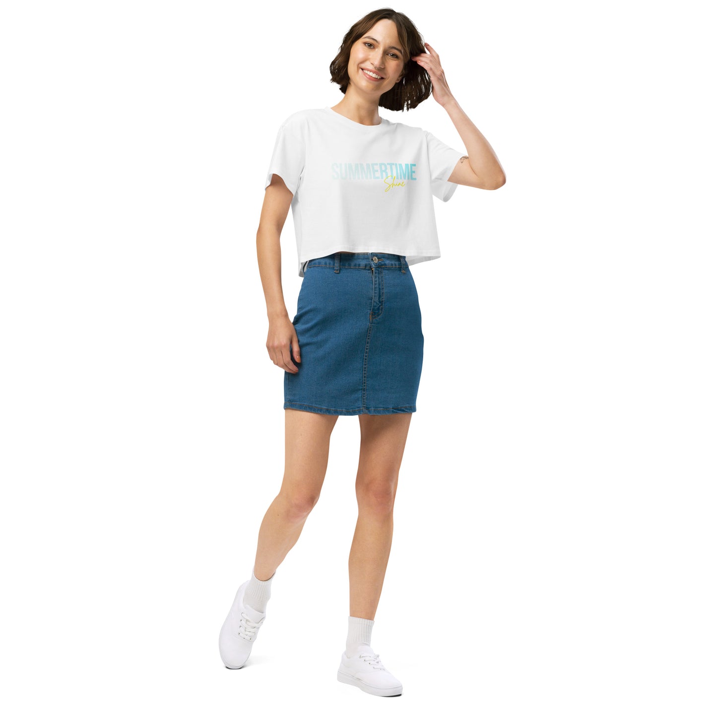 SummerTime Shine Crop Tee